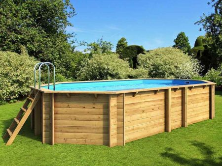 Piscina fuori terra in legno ottagonale - Tropic Octo+ 540 Discount