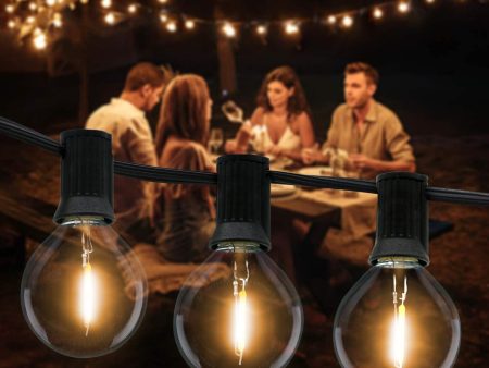 Catena Luminosa per esterno con 10 Lampadine LED - lunghezza 5 metri - Luce Calda For Discount