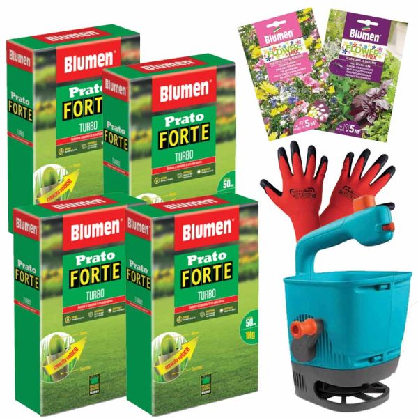 Set Semina Prato FORTE TURBO con Concime NPK fino a 200 mq - OpenGreen For Discount