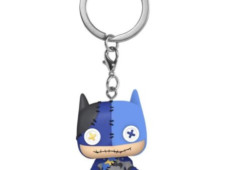 Funko Pocket Pop! Keychain: DC Comics - Batman (Patchwork) For Sale