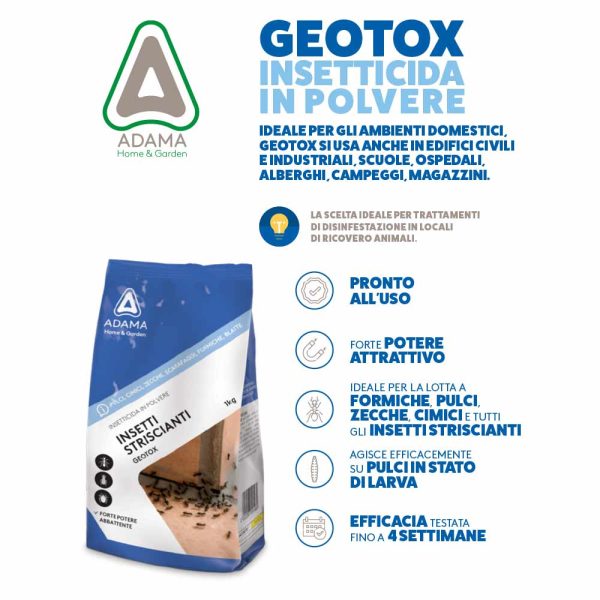 Insetticida in polvere microgranulare per insetti striscianti - GEOTOX da 1 Kg For Cheap