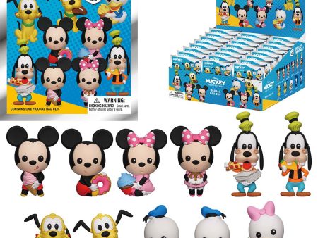 PRESALE | Mickey and Friends with Food 3D Bag Clip - Case of 24 - Gacha Mystery Blindbox Online now