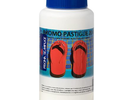 Bromo in pastiglie per trattamento acqua piscina e spa - 50 pezzi da 20 gr Online now