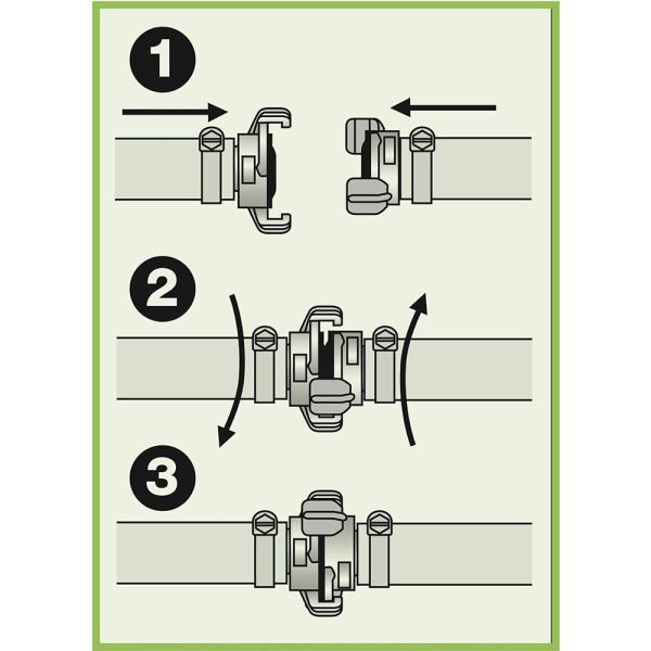 Raccordo express per tubo da 25 mm on Sale