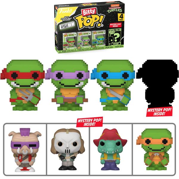 PRESALE | Funko Bitty POP! - Teenage Mutant Ninja Turtles - Four Pack Vinyl Figures Online Sale