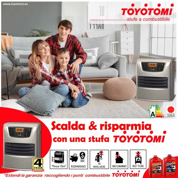 Stufa a combustibile liquido LC-32 + Filtro + Toyotube  - 3,2Kw fino a 52m² Hot on Sale