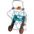 Carrello Avvolgitubo da Giardino - in Metallo - fino a 100 metri Online Sale