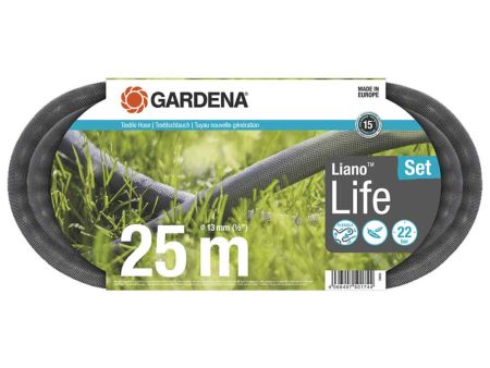 Set tubo LIANO LIFE da 25 mt - con raccordi e lancia - da 1 2  Supply