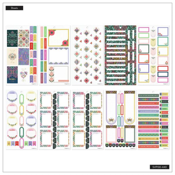 Happy Planner Tarrakirja - Classic Value Pack Stickers - Folk & Flora Supply