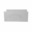 Portavaso da muro o da appoggio - Bianco - 42x18x20,5 cm Discount