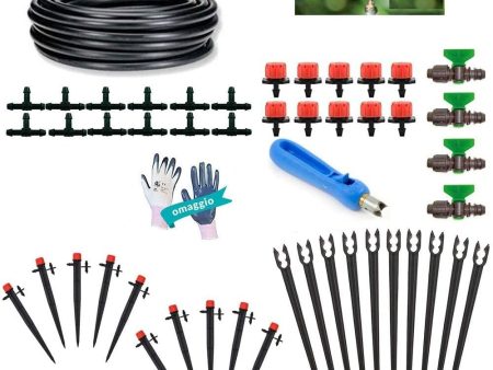 Set Irrigazione da giardino Fai da Te - Regolabile - per Orto Vasi Balcone Piante Supply