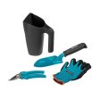 Set Giardino con Tanica, Trapiantatore, Forbici e Guanti For Cheap