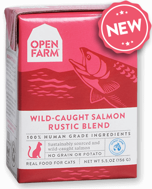 OPEN FARM Grain-Free Wild-Caught Salmon Rustic Blend for Cats Fashion