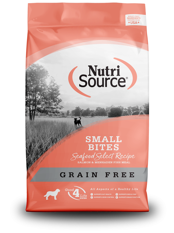 Nutrisource Grain Free Small Breed Seafood Select Dry Dog Food on Sale