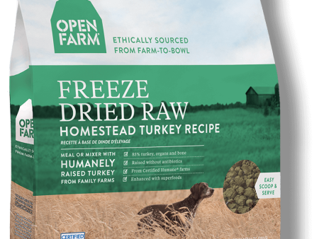 OPEN FARM Grain-Free Freeze-Dried Homestead Turkey Recipe for Dogs For Sale