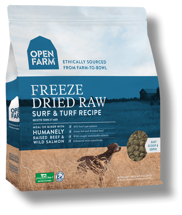 OPEN FARM Grain-Free Freeze-Dried Surf & Turf Recipe for Dogs Online now