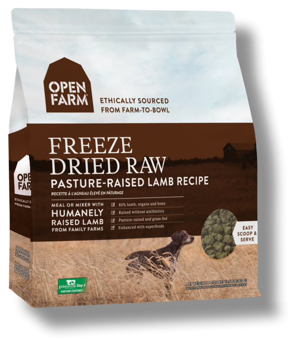 OPEN FARM Grain-Free Freeze-Dried Pasture-Raised Lamb Recipe for Dogs Hot on Sale