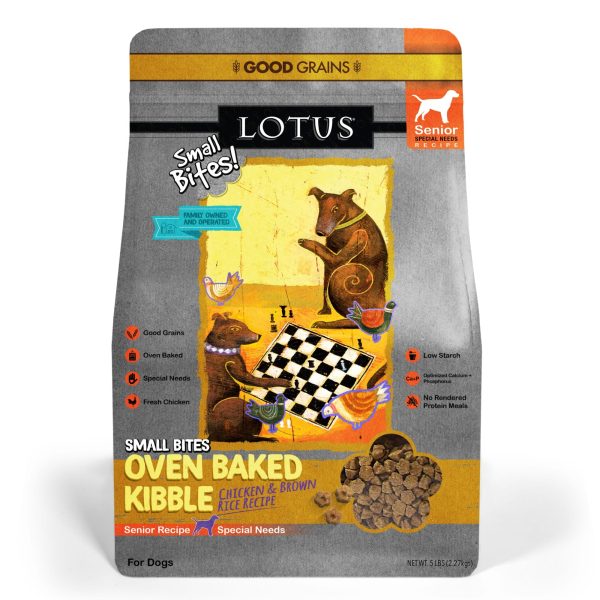 Lotus Small Bites Oven Baked Senior Recipe Dog Kibble Discount